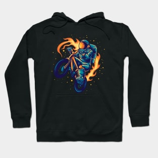 Astronaut bmx rider Hoodie